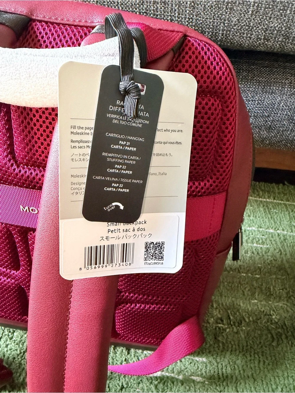 Moleskine Red Small Backpack